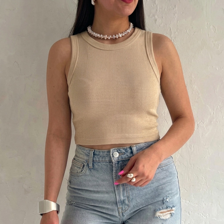کراپ تاپ کش بافت ویولت