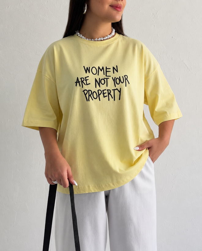 تیشرت باکسی women نخ پنبه